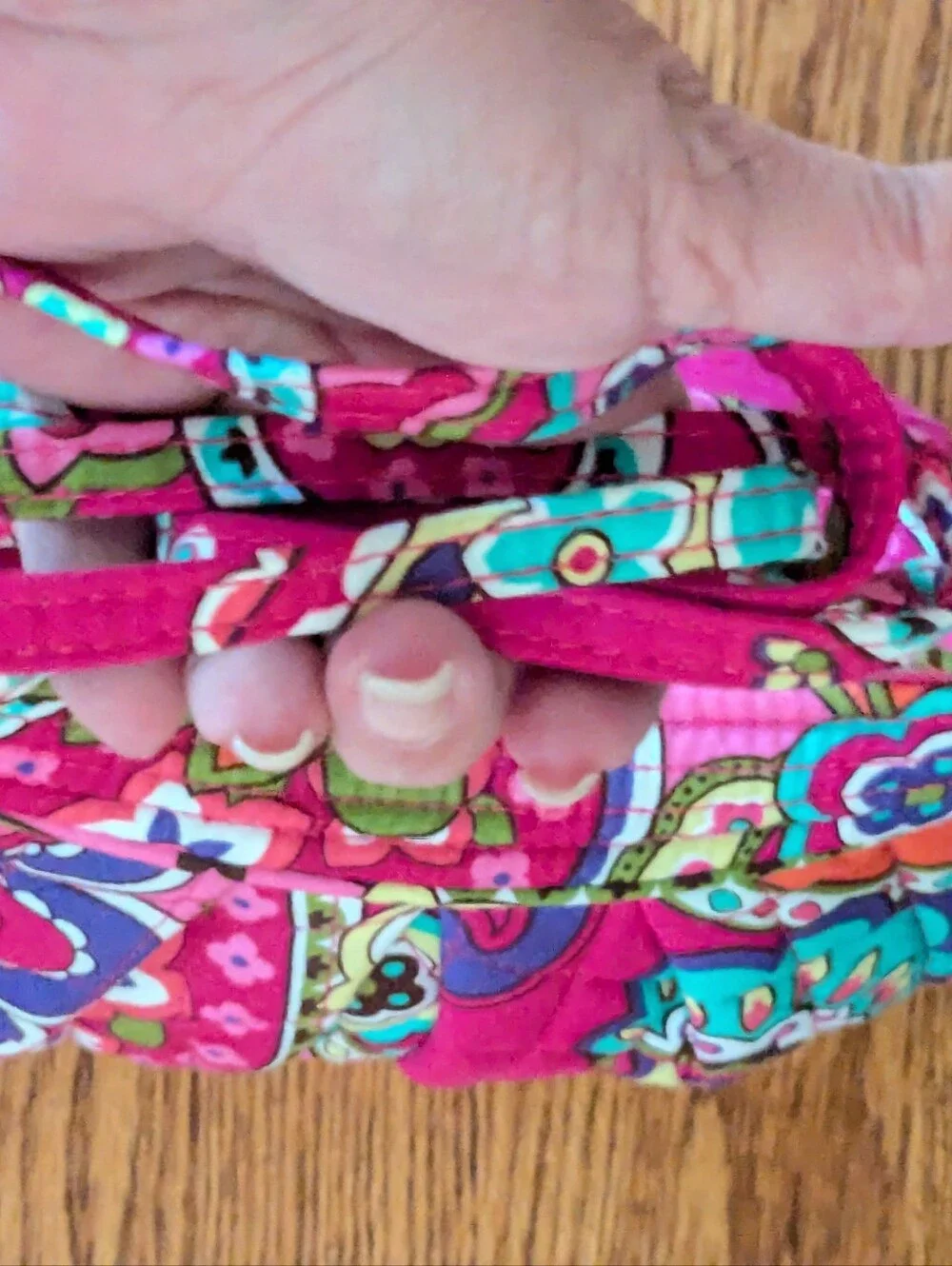 NWT Vera Bradley Pink Swirls Mini Crossbody Bag